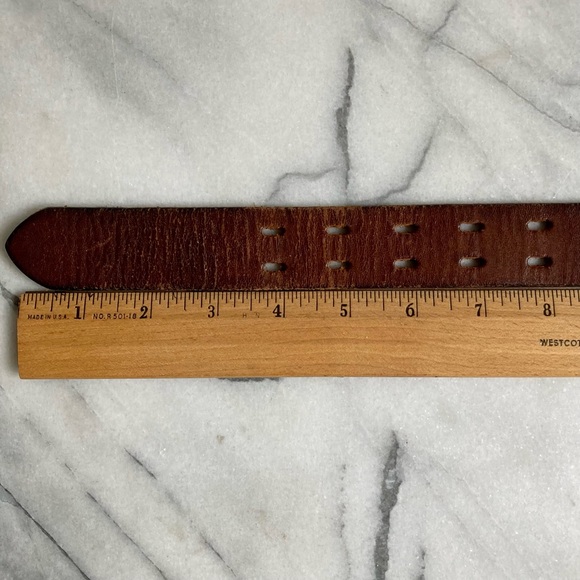 Vintage Ralph Lauren Italian Leather Belt Size 36” Long Made In Italy RL 97 - Picture 11 of 11